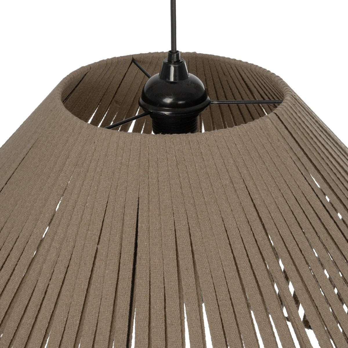 GLOBOSTAR® NUI 205-0068 Boho Κρεμαστό Φωτιστικό Οροφής με Ντουί 1 x E27 AC 220-240V IP20 - Μπεζ - M60 x Π60 x Υ41cm - ledmania.gr