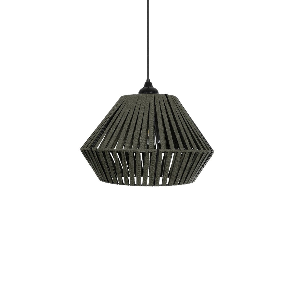 GLOBOSTAR® NUI 205-0069 Boho Κρεμαστό Φωτιστικό Οροφής με Ντουί 1 x E27 AC 220-240V IP20 - Πρασίνο - M36 x Π36 x Υ27cm - ledmania.gr