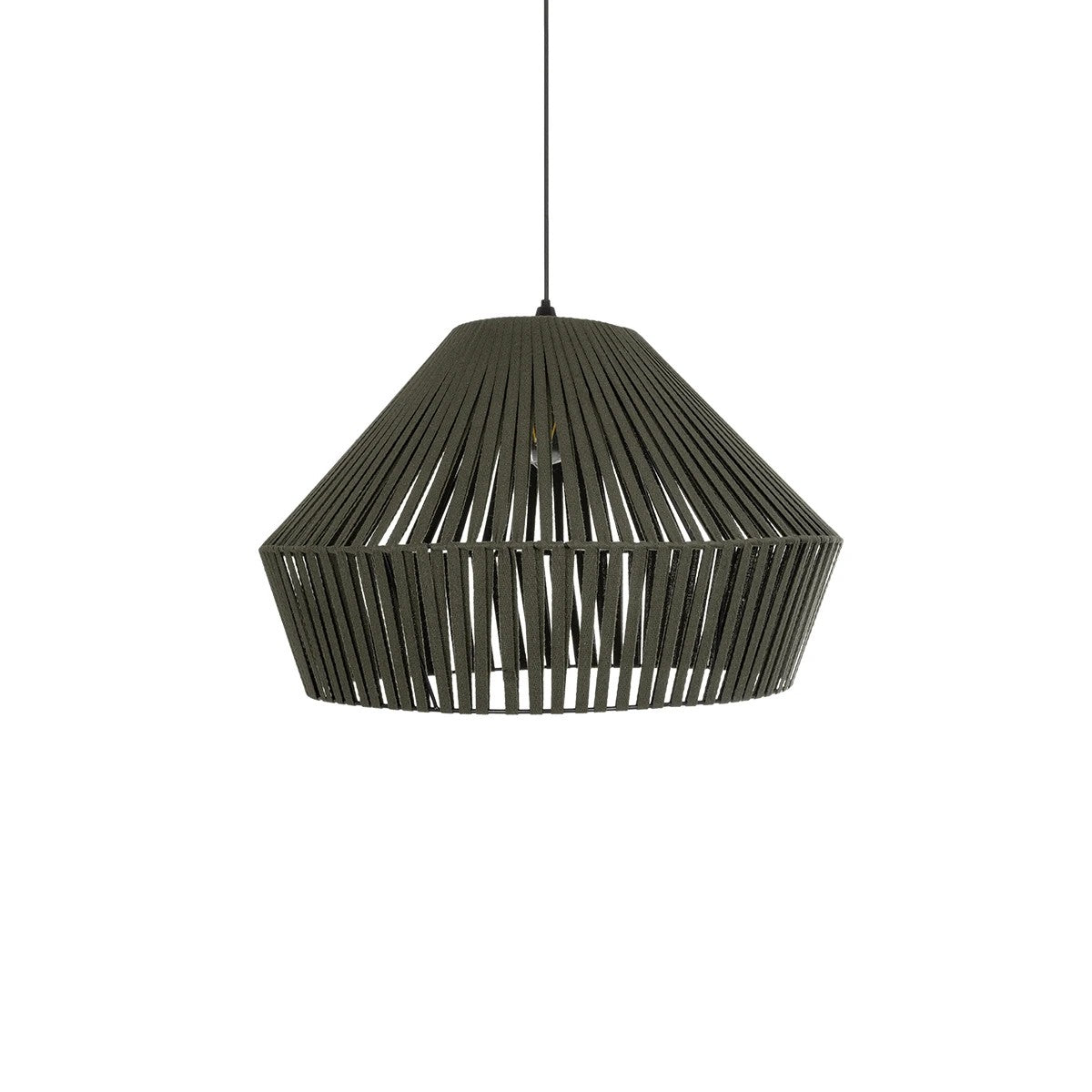 GLOBOSTAR® NUI 205-0070 Boho Κρεμαστό Φωτιστικό Οροφής με Ντουί 1 x E27 AC 220-240V IP20 - Πρασίνο - M60 x Π60 x Υ41cm - ledmania.gr