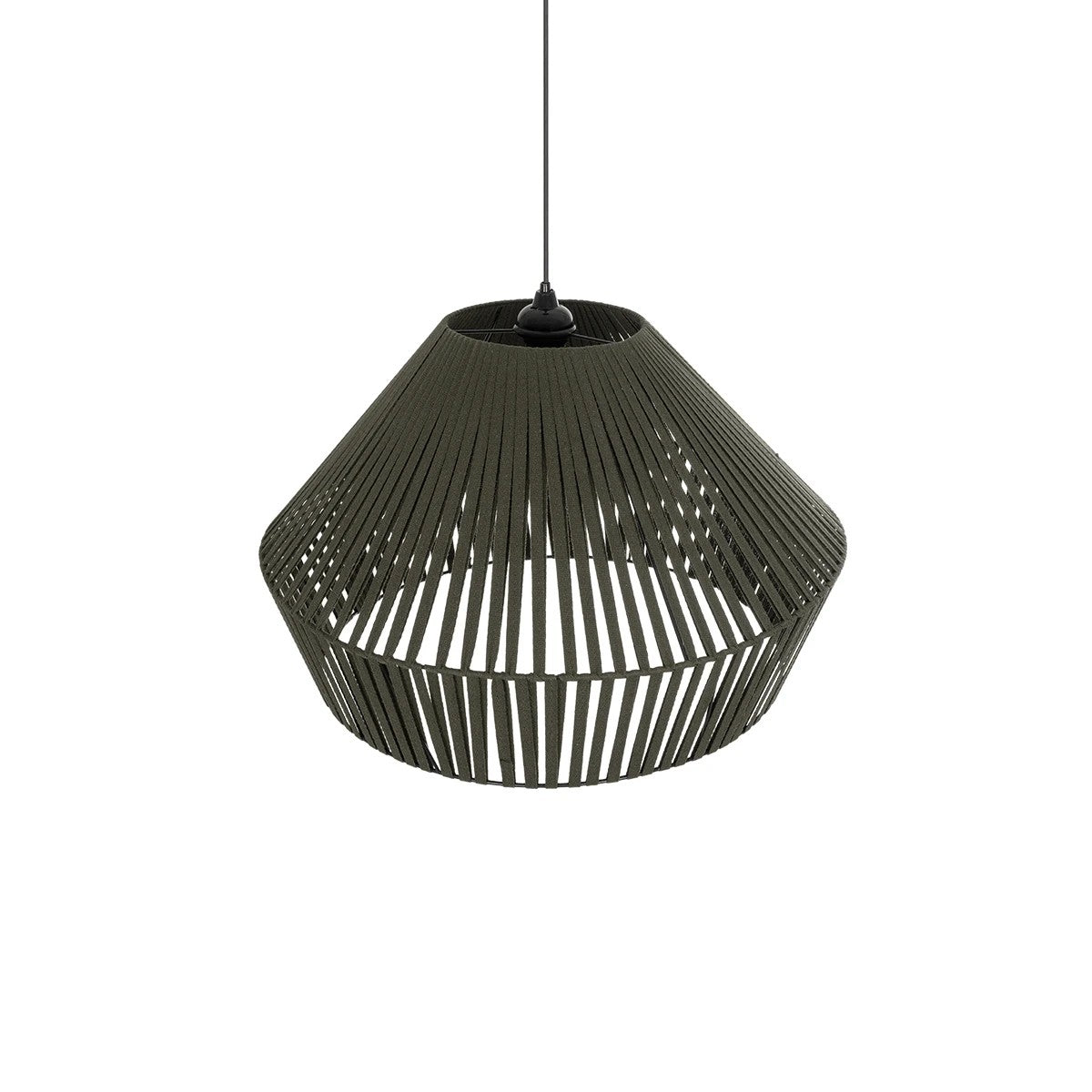 GLOBOSTAR® NUI 205-0070 Boho Κρεμαστό Φωτιστικό Οροφής με Ντουί 1 x E27 AC 220-240V IP20 - Πρασίνο - M60 x Π60 x Υ41cm - ledmania.gr