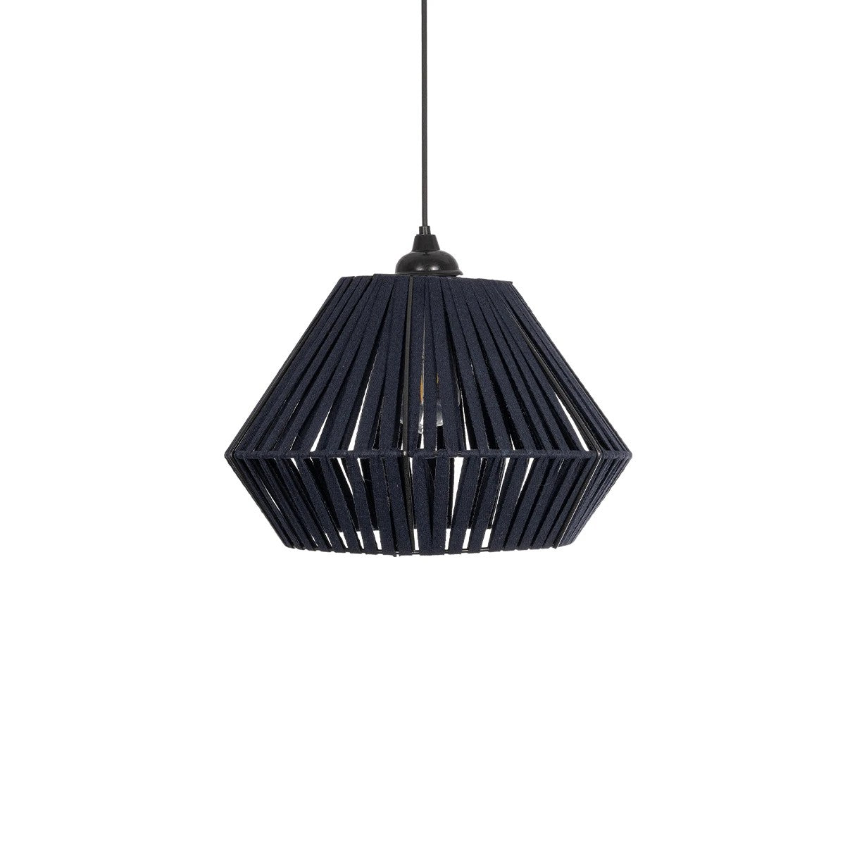 GLOBOSTAR® NUI 205-0071 Boho Κρεμαστό Φωτιστικό Οροφής με Ντουί 1 x E27 AC 220-240V IP20 - Μπλε - M36 x Π36 x Υ27cm - ledmania.gr