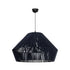 GLOBOSTAR® NUI 205-0072 Boho Κρεμαστό Φωτιστικό Οροφής με Ντουί 1 x E27 AC 220-240V IP20 - Μπλε - M60 x Π60 x Υ41cm - ledmania.gr