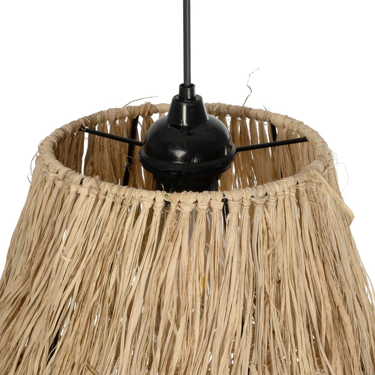 GLOBOSTAR® HERBE 205-0073 Boho Κρεμαστό Φωτιστικό Οροφής με Ντουί 1 x E27 AC 220-240V IP20 - Μπεζ - M30 x Π30 x Υ40cm - ledmania.gr