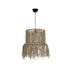 GLOBOSTAR® REGEN 205-0074 Boho Κρεμαστό Φωτιστικό Οροφής με Ντουί 1 x E27 AC 220-240V IP20 - Μπεζ - M30 x Π30 x Υ40cm - ledmania.gr