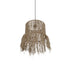 GLOBOSTAR® REGEN 205-0074 Boho Κρεμαστό Φωτιστικό Οροφής με Ντουί 1 x E27 AC 220-240V IP20 - Μπεζ - M30 x Π30 x Υ40cm - ledmania.gr
