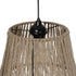 GLOBOSTAR® ROKA 205-0075 Boho Κρεμαστό Φωτιστικό Οροφής με Ντουί 1 x E27 AC 220-240V IP20 - Μπεζ - M30 x Π30 x Υ45cm - ledmania.gr