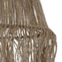 GLOBOSTAR® ROKA 205-0075 Boho Κρεμαστό Φωτιστικό Οροφής με Ντουί 1 x E27 AC 220-240V IP20 - Μπεζ - M30 x Π30 x Υ45cm - ledmania.gr