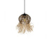 GLOBOSTAR® RIKTA 205-0077 Boho Κρεμαστό Φωτιστικό Οροφής με Ντουί 1 x E27 AC 220-240V IP20 - Μπεζ - M20 x Π20 x Υ30cm - ledmania.gr