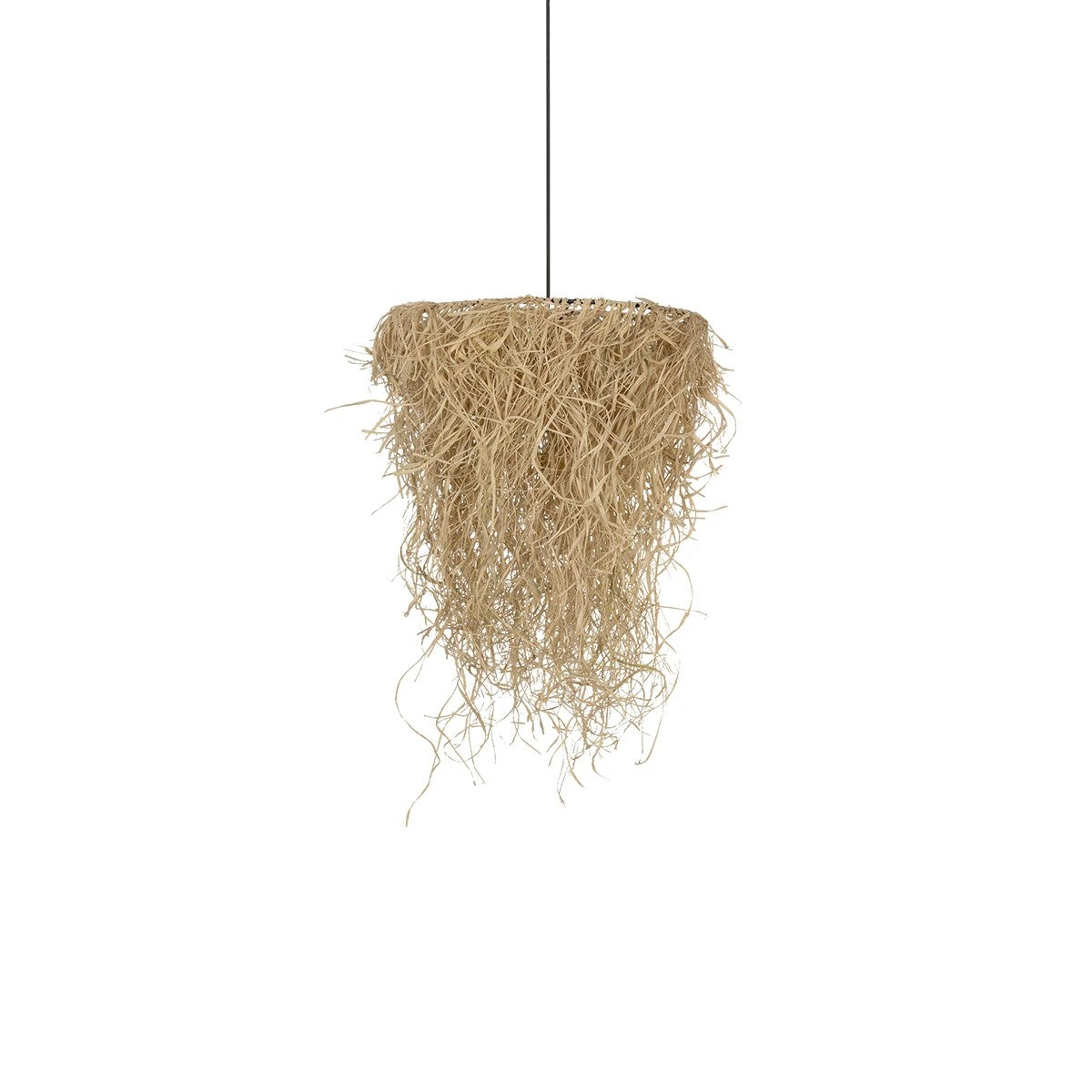 GLOBOSTAR® LIETUS 205-0079 Boho Κρεμαστό Φωτιστικό Οροφής με Ντουί 1 x E27 AC 220-240V IP20 - Μπεζ - M45 x Π45 x Υ50cm - ledmania.gr
