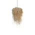 GLOBOSTAR® LIETUS 205-0079 Boho Κρεμαστό Φωτιστικό Οροφής με Ντουί 1 x E27 AC 220-240V IP20 - Μπεζ - M45 x Π45 x Υ50cm - ledmania.gr