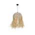 GLOBOSTAR® PLUVIA 205-0080 Boho Κρεμαστό Φωτιστικό Οροφής με Ντουί 1 x E27 AC 220-240V IP20 - Μπεζ - M50 x Π50 x Υ80cm - ledmania.gr