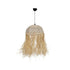 GLOBOSTAR® PLUVIA 205-0081 Boho Κρεμαστό Φωτιστικό Οροφής με Ντουί 1 x E27 AC 220-240V IP20 - Μπεζ - M40 x Π40 x Υ70cm - ledmania.gr