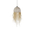GLOBOSTAR® PLUVIA 205-0082 Boho Κρεμαστό Φωτιστικό Οροφής με Ντουί 1 x E27 AC 220-240V IP20 - Μπεζ - M30 x Π30 x Υ70cm - ledmania.gr