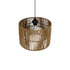 GLOBOSTAR® SAFA 205-0085 Boho Κρεμαστό Φωτιστικό Οροφής με Ντουί 1 x E27 AC 220-240V IP20 - Μπεζ - M30 x Π30 x Υ26cm - ledmania.gr