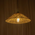 GLOBOSTAR® CHAPEAU 205-0086 Boho Κρεμαστό Φωτιστικό Οροφής με Ντουί 1 x E27 AC 220-240V IP20 - Μπεζ - M41 x Π41 x Υ17cm - ledmania.gr