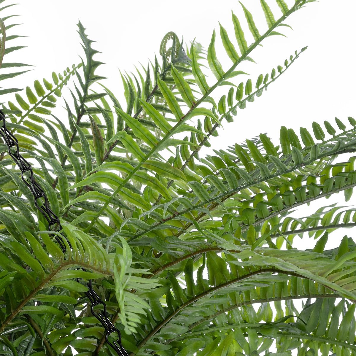 GloboStar® Artificial Garden FERN HANGING PLANT 20624 Τεχνητό Κρεμαστό Διακοσμητικό Φυτό Φτέρης Y45cm - ledmania.gr