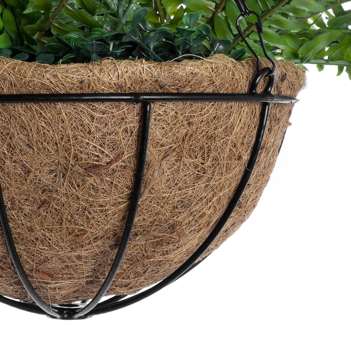 GloboStar® Artificial Garden FERN HANGING PLANT 20624 Τεχνητό Κρεμαστό Διακοσμητικό Φυτό Φτέρης Y45cm - ledmania.gr