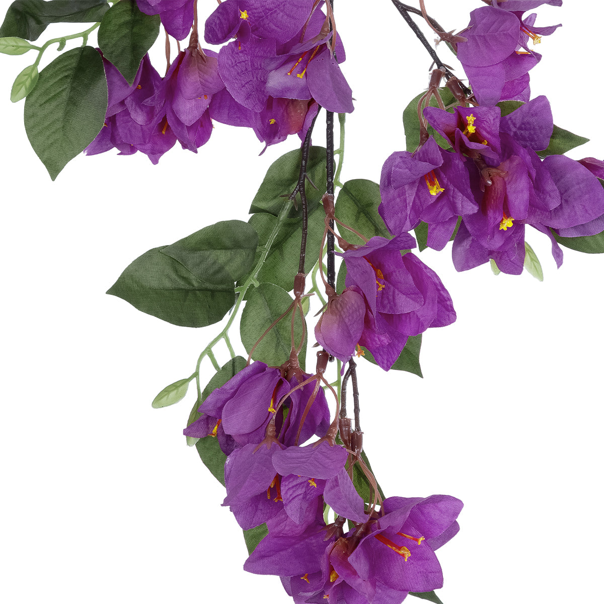 GloboStar® Artificial Garden BOUGAUVILLEA BRANCH 20646 Τεχνητό Διακοσμητικό Κλαδί Μπουκανβίλιας Μωβ Y80cm - ledmania.gr