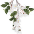 GloboStar® Artificial Garden BOUGAUVILLEA BRANCH 20648 Τεχνητό Διακοσμητικό Κλαδί Μπουκανβίλιας Λευκή Y80cm - ledmania.gr