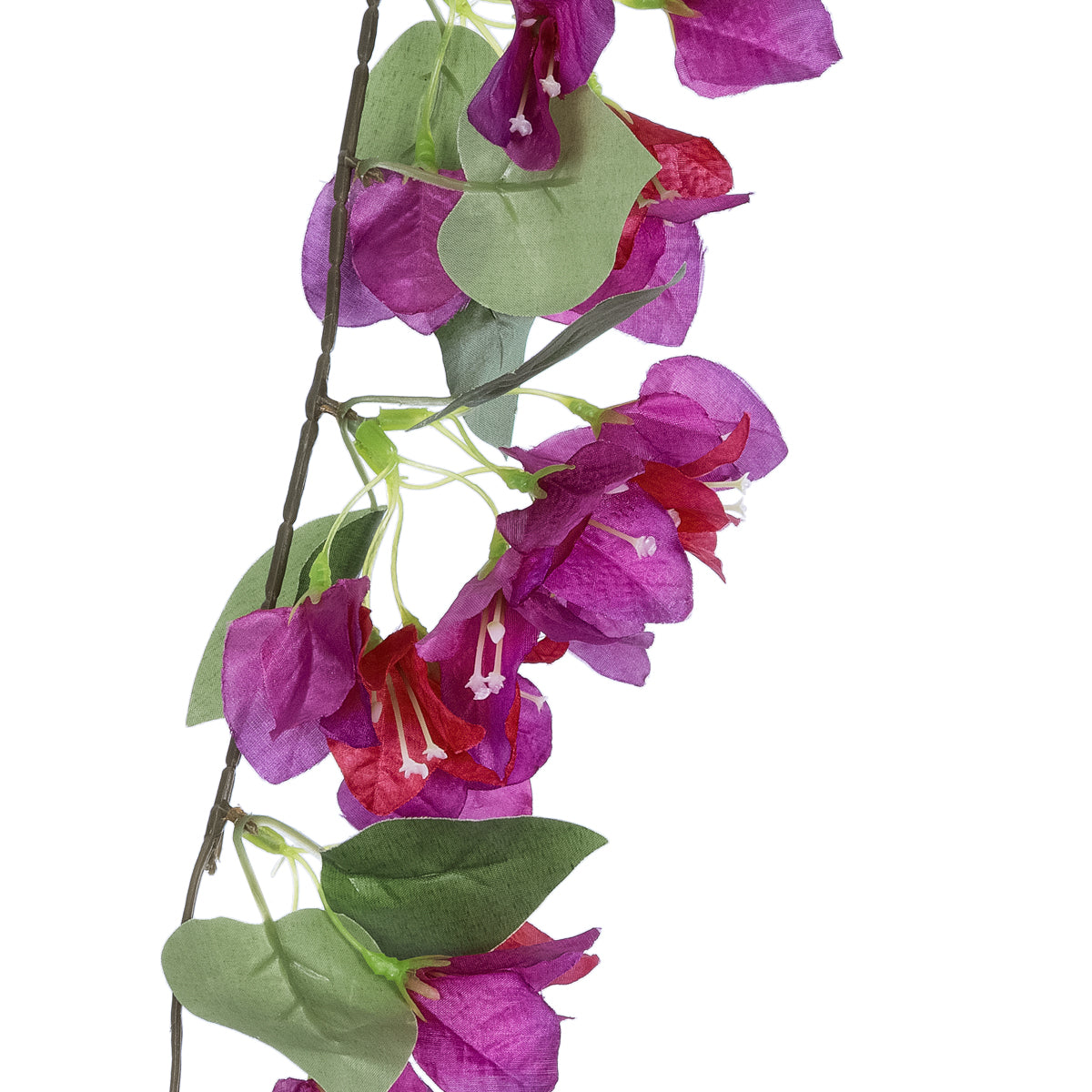 GloboStar® Artificial Garden BOUGAUVILLEA BRANCH 20656 Τεχνητό Διακοσμητικό Κλαδί Μπουκανβίλιας Φουξ Y80cm - ledmania.gr