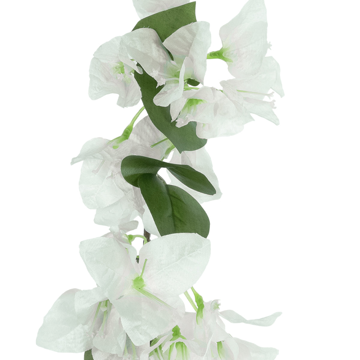 GloboStar® Artificial Garden BOUGAUVILLEA BRANCH 20657 Τεχνητό Διακοσμητικό Κλαδί Μπουκανβίλιας Λευκή Y80cm - ledmania.gr