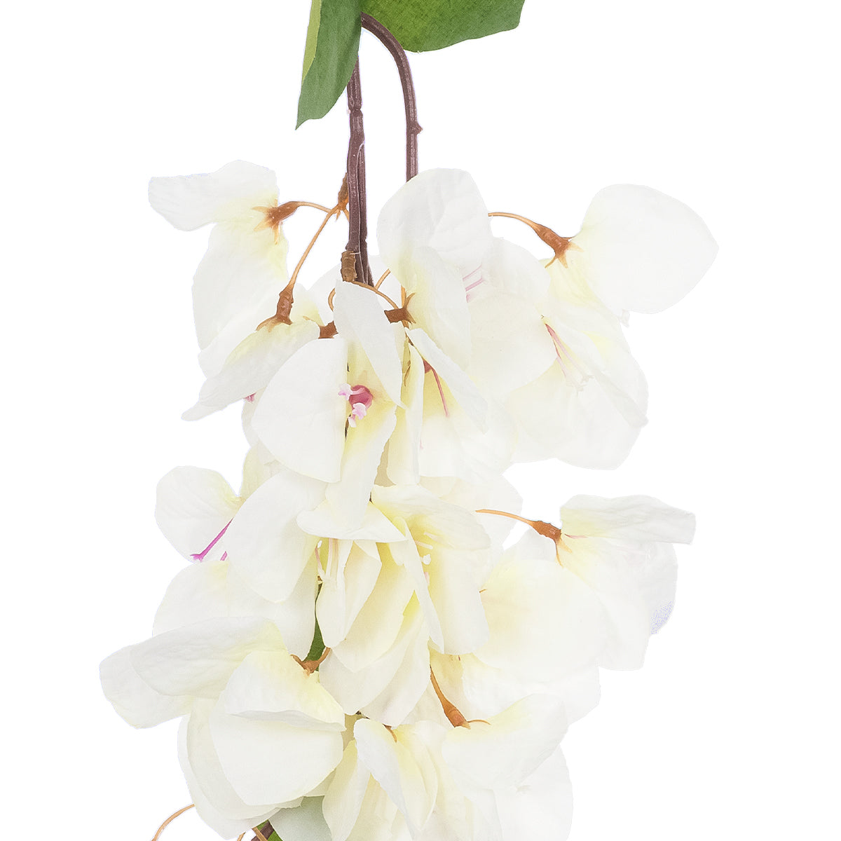 GloboStar® Artificial Garden BOUGAUVILLEA BRANCH 20659 Τεχνητό Διακοσμητικό Κλαδί Μπουκανβίλιας Λευκή Y80cm - ledmania.gr