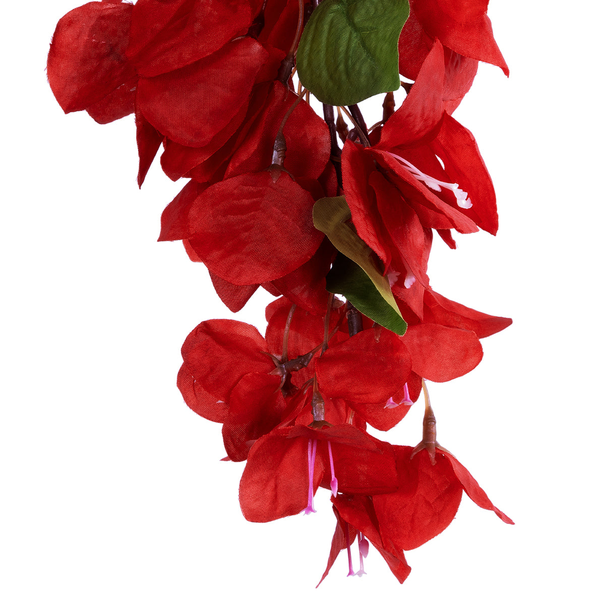 GloboStar® Artificial Garden BOUGAUVILLEA BRANCH 20662 Τεχνητό Διακοσμητικό Κλαδί Μπουκανβίλιας Κόκκινο Κεραμιδί Y80cm - ledmania.gr