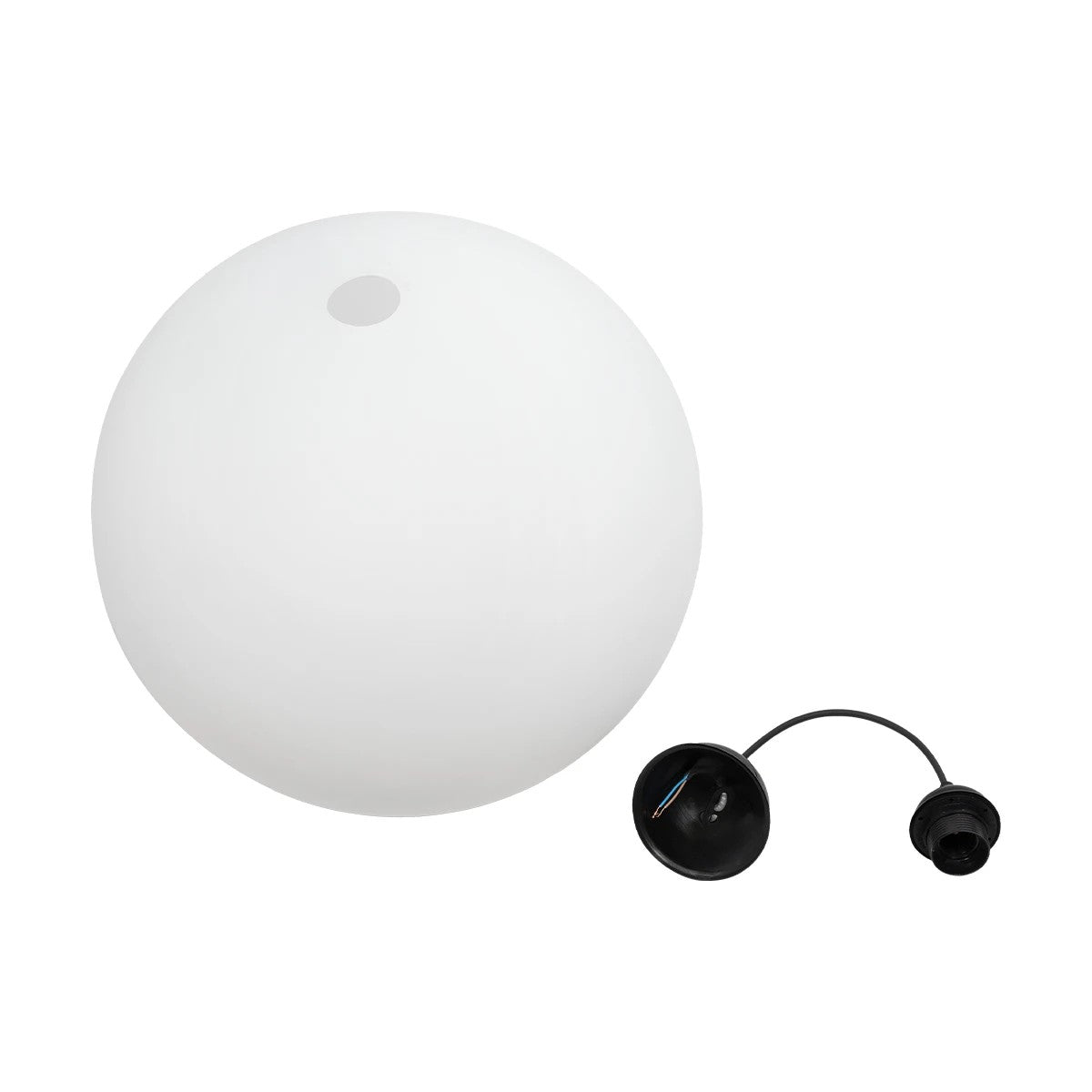 GLOBOSTAR® GABIA 206-0002 Μοντέρνο Κρεμαστό Φωτιστικό Οροφής με Ντουί 1 x E27 AC 220-240V IP20 - Λευκό - Μ40 x Π40 x Υ42cm - ledmania.gr