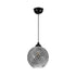 GLOBOSTAR® KEGEL 206-0003 Μοντέρνο Κρεμαστό Φωτιστικό Οροφής με Ντουί 1 x E27 AC 220-240V IP20 - Μαύρο Φιμέ - Μ20 x Π20 x Υ20cm - ledmania.gr