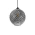 GLOBOSTAR® KEGEL 206-0003 Μοντέρνο Κρεμαστό Φωτιστικό Οροφής με Ντουί 1 x E27 AC 220-240V IP20 - Μαύρο Φιμέ - Μ20 x Π20 x Υ20cm - ledmania.gr