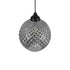 GLOBOSTAR® KEGEL 206-0003 Μοντέρνο Κρεμαστό Φωτιστικό Οροφής με Ντουί 1 x E27 AC 220-240V IP20 - Μαύρο Φιμέ - Μ20 x Π20 x Υ20cm - ledmania.gr