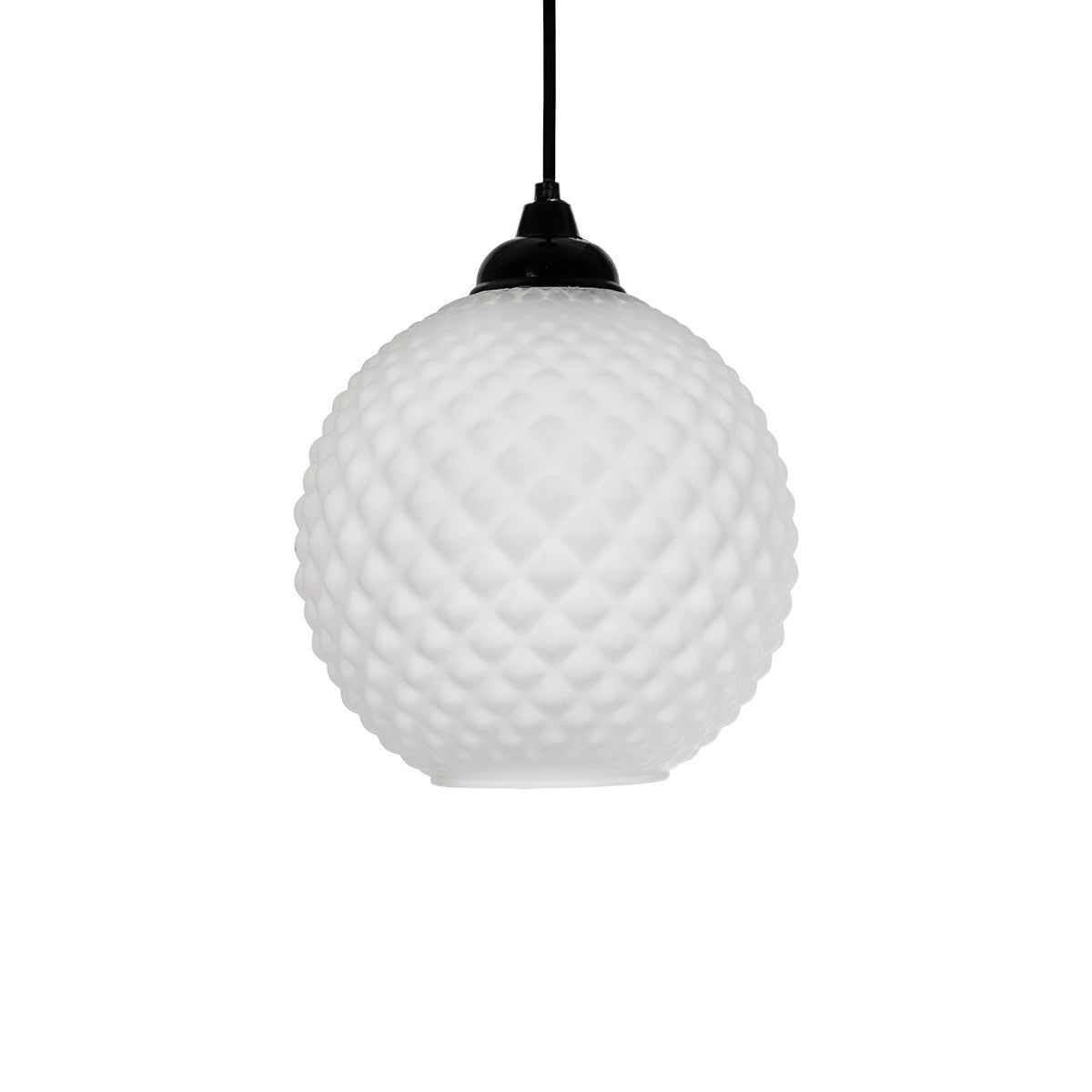 GLOBOSTAR® KEGEL 206-0004 Μοντέρνο Κρεμαστό Φωτιστικό Οροφής με Ντουί 1 x E27 AC 220-240V IP20 - Λευκό - Μ20 x Π20 x Υ20cm - ledmania.gr