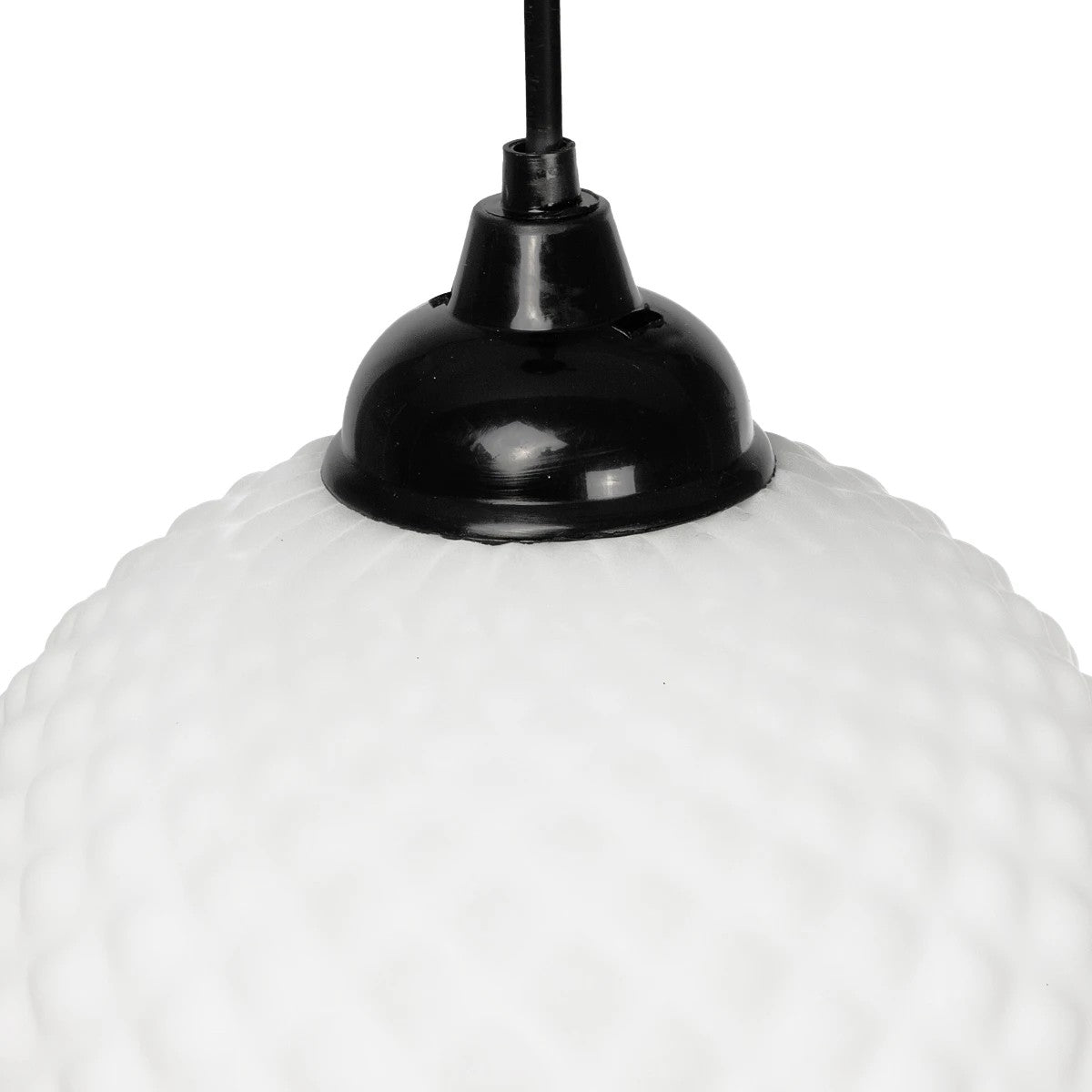 GLOBOSTAR® KEGEL 206-0004 Μοντέρνο Κρεμαστό Φωτιστικό Οροφής με Ντουί 1 x E27 AC 220-240V IP20 - Λευκό - Μ20 x Π20 x Υ20cm - ledmania.gr