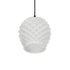 GLOBOSTAR® KEGEL 206-0005 Μοντέρνο Κρεμαστό Φωτιστικό Οροφής με Ντουί 1 x E27 AC 220-240V IP20 - Λευκό - Μ19 x Π19 x Υ19cm - ledmania.gr
