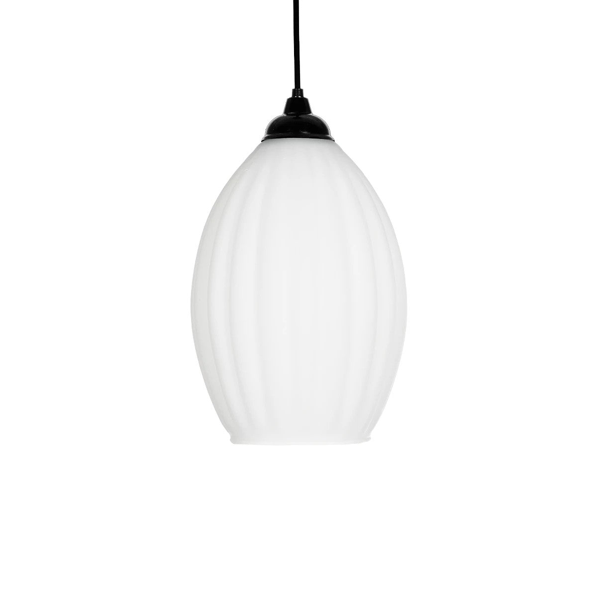 GLOBOSTAR® GURIA 206-0008 Μοντέρνο Κρεμαστό Φωτιστικό Οροφής με Ντουί 1 x E27 AC 220-240V IP20 - Λευκό - Μ19 x Π19 x Υ26cm - ledmania.gr