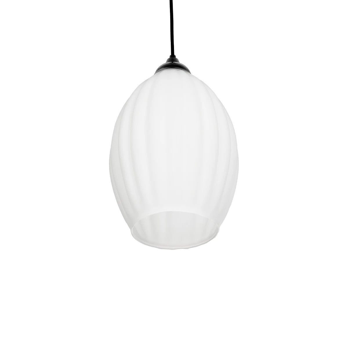 GLOBOSTAR® GURIA 206-0008 Μοντέρνο Κρεμαστό Φωτιστικό Οροφής με Ντουί 1 x E27 AC 220-240V IP20 - Λευκό - Μ19 x Π19 x Υ26cm - ledmania.gr