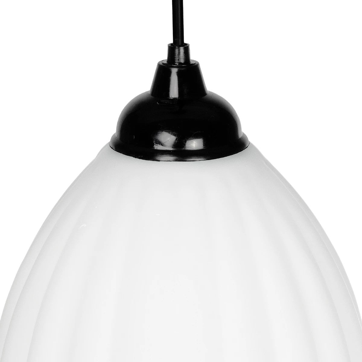 GLOBOSTAR® GURIA 206-0008 Μοντέρνο Κρεμαστό Φωτιστικό Οροφής με Ντουί 1 x E27 AC 220-240V IP20 - Λευκό - Μ19 x Π19 x Υ26cm - ledmania.gr
