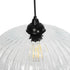 GLOBOSTAR® PERA 206-0009 Μοντέρνο Κρεμαστό Φωτιστικό Οροφής με Ντουί 1 x E27 AC 220-240V IP20 - Διάφανο - Μ30 x Π30 x Υ22cm - ledmania.gr