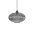 GLOBOSTAR® PERA 206-0010 Μοντέρνο Κρεμαστό Φωτιστικό Οροφής με Ντουί 1 x E27 AC 220-240V IP20 - Μαύρο Φιμέ - Μ30 x Π30 x Υ22cm - ledmania.gr