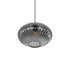 GLOBOSTAR® PERA 206-0010 Μοντέρνο Κρεμαστό Φωτιστικό Οροφής με Ντουί 1 x E27 AC 220-240V IP20 - Μαύρο Φιμέ - Μ30 x Π30 x Υ22cm - ledmania.gr