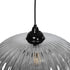 GLOBOSTAR® PERA 206-0010 Μοντέρνο Κρεμαστό Φωτιστικό Οροφής με Ντουί 1 x E27 AC 220-240V IP20 - Μαύρο Φιμέ - Μ30 x Π30 x Υ22cm - ledmania.gr