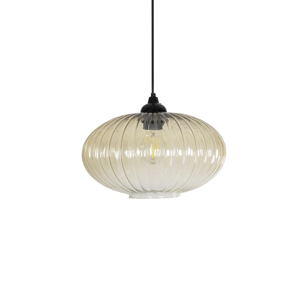 GLOBOSTAR® PERA 206-0012 Μοντέρνο Κρεμαστό Φωτιστικό Οροφής με Ντουί 1 x E27 AC 220-240V IP20 - Mελί - Μ30 x Π30 x Υ22cm - ledmania.gr