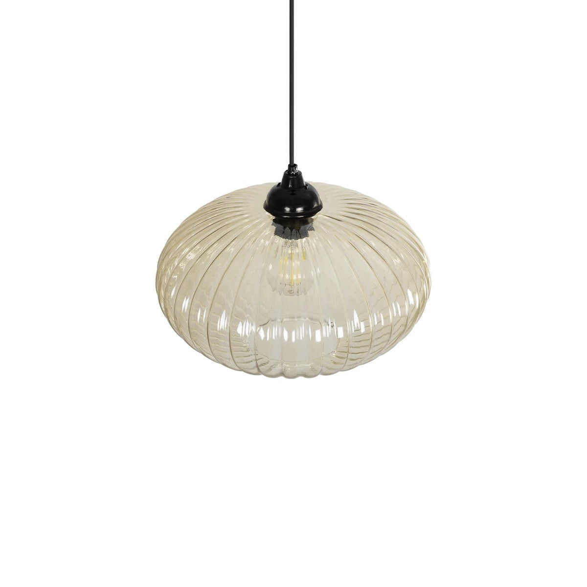 GLOBOSTAR® PERA 206-0012 Μοντέρνο Κρεμαστό Φωτιστικό Οροφής με Ντουί 1 x E27 AC 220-240V IP20 - Mελί - Μ30 x Π30 x Υ22cm - ledmania.gr