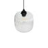 GLOBOSTAR® MELONI 206-0013 Μοντέρνο Κρεμαστό Φωτιστικό Οροφής με Ντουί 1 x E27 AC 220-240V IP20 - Διάφανο - Μ20 x Π20 x Υ24cm - ledmania.gr