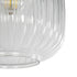 GLOBOSTAR® MELONI 206-0013 Μοντέρνο Κρεμαστό Φωτιστικό Οροφής με Ντουί 1 x E27 AC 220-240V IP20 - Διάφανο - Μ20 x Π20 x Υ24cm - ledmania.gr