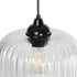 GLOBOSTAR® MELONI 206-0013 Μοντέρνο Κρεμαστό Φωτιστικό Οροφής με Ντουί 1 x E27 AC 220-240V IP20 - Διάφανο - Μ20 x Π20 x Υ24cm - ledmania.gr