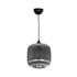 GLOBOSTAR® MELONI 206-0014 Μοντέρνο Κρεμαστό Φωτιστικό Οροφής με Ντουί 1 x E27 AC 220-240V IP20 - Μαύρο Φιμέ - Μ20 x Π20 x Υ24cm - ledmania.gr