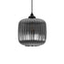 GLOBOSTAR® MELONI 206-0014 Μοντέρνο Κρεμαστό Φωτιστικό Οροφής με Ντουί 1 x E27 AC 220-240V IP20 - Μαύρο Φιμέ - Μ20 x Π20 x Υ24cm - ledmania.gr