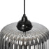 GLOBOSTAR® MELONI 206-0014 Μοντέρνο Κρεμαστό Φωτιστικό Οροφής με Ντουί 1 x E27 AC 220-240V IP20 - Μαύρο Φιμέ - Μ20 x Π20 x Υ24cm - ledmania.gr