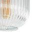 GLOBOSTAR® MELONI 206-0017 Μοντέρνο Κρεμαστό Φωτιστικό Οροφής με Ντουί 1 x E27 AC 220-240V IP20 - Διάφανο - Μ20 x Π20 x Υ38cm - ledmania.gr